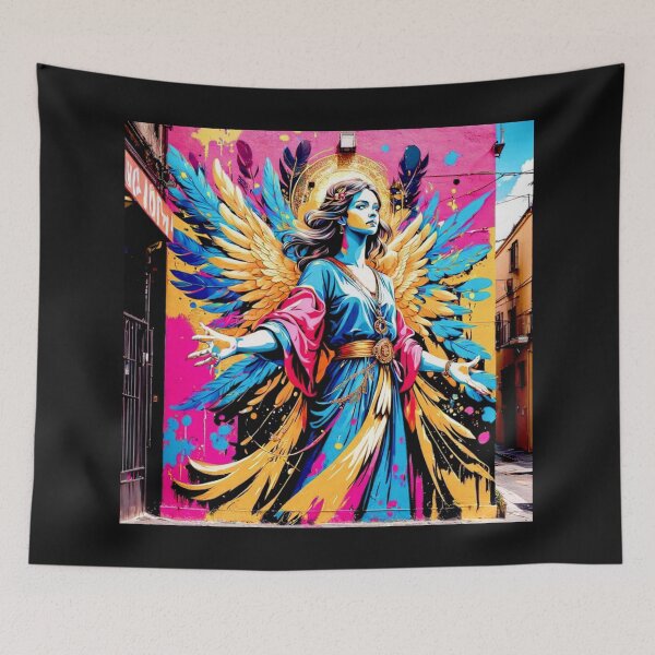 Item preview, Pop Art Golden Colorful Angel #2 designed and sold by Helios Be. Lavsh.