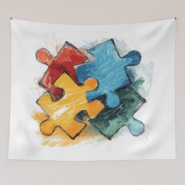 Item preview, Puzzle Pieces designed and sold by Sketch-Shack.