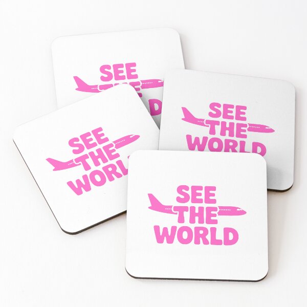 Item preview, See The World! Pink Travel Girly designed and sold by PMCreative.