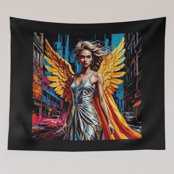 Item preview, Pop Art Golden Colorful Angel #3 designed and sold by Helios Be. Lavsh.