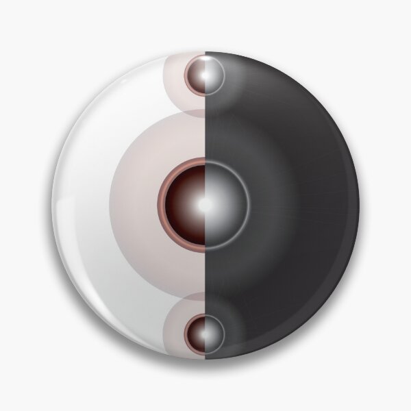 Item preview, Black and White Abstract Design Inspired by Poke Balls designed and sold by MilabArt.