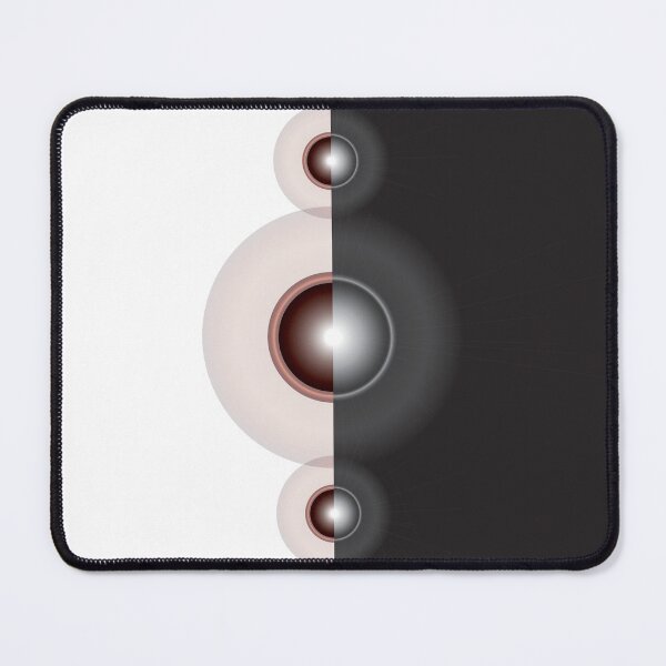 Item preview, Black and White Abstract Design Inspired by Poke Balls designed and sold by MilabArt.