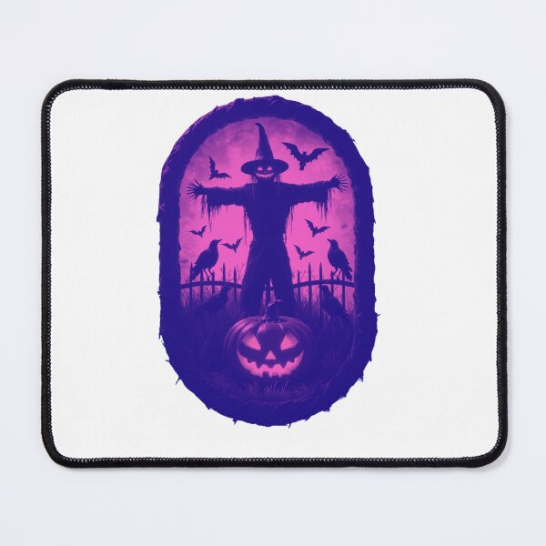 Item preview, A Sinister Scarecrow Under The Fiery Halloween Sky designed and sold by e-camelleone.