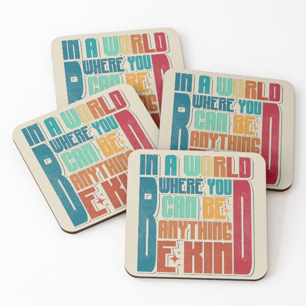 Item preview, In A World Where You Can Be Anything Be Kind Rainbow Vintage Language Kindness designed and sold by RamblingsRose.