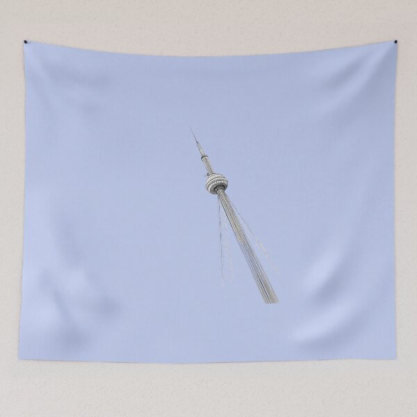 Item preview, Minimalist Fine Line CN Tower – Toronto Skyline Art Print designed and sold by Art-Design-EM.