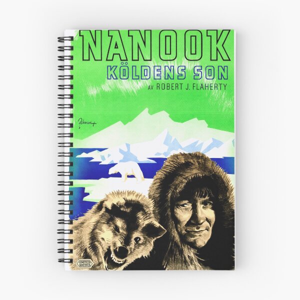 Item preview, Vintage Swedish Movie Poster | Nanook of the North | Inuit Culture & Arctic Wildlife | 1922 Documentary Art Print designed and sold by artofuniverse.