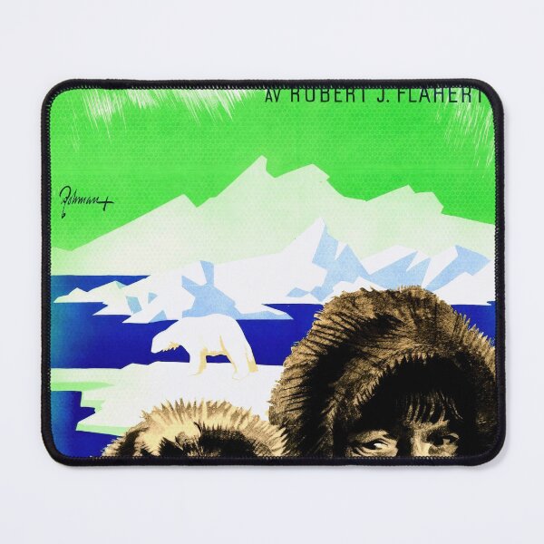 Item preview, Vintage Swedish Movie Poster | Nanook of the North | Inuit Culture & Arctic Wildlife | 1922 Documentary Art Print designed and sold by artofuniverse.