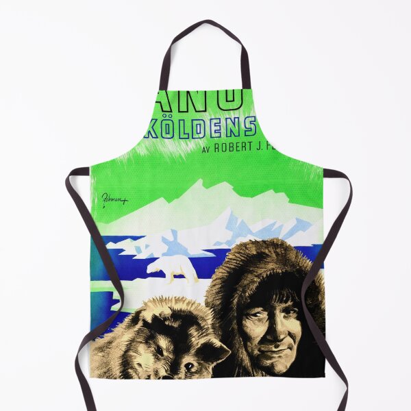 Item preview, Vintage Swedish Movie Poster | Nanook of the North | Inuit Culture & Arctic Wildlife | 1922 Documentary Art Print designed and sold by artofuniverse.