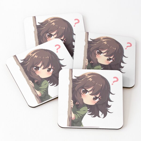 Item preview, Nishizumi Maho Bold Chibi Peeking Girls und Panzer Anime designed and sold by ManuelOpito.