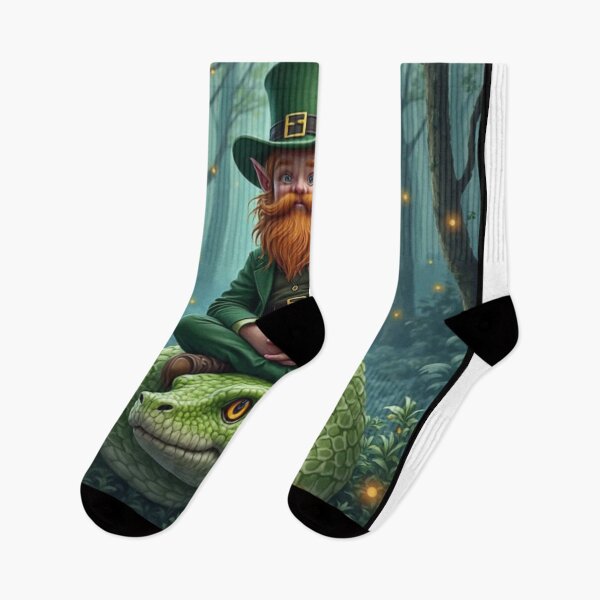 Item preview, The Leprechaun and the Big Snake designed and sold by RobBonelliArts.
