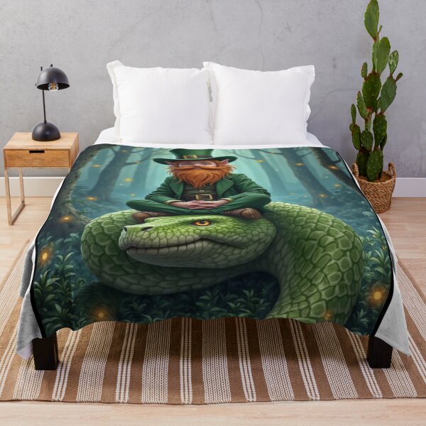 Item preview, The Leprechaun and the Big Snake designed and sold by RobBonelliArts.