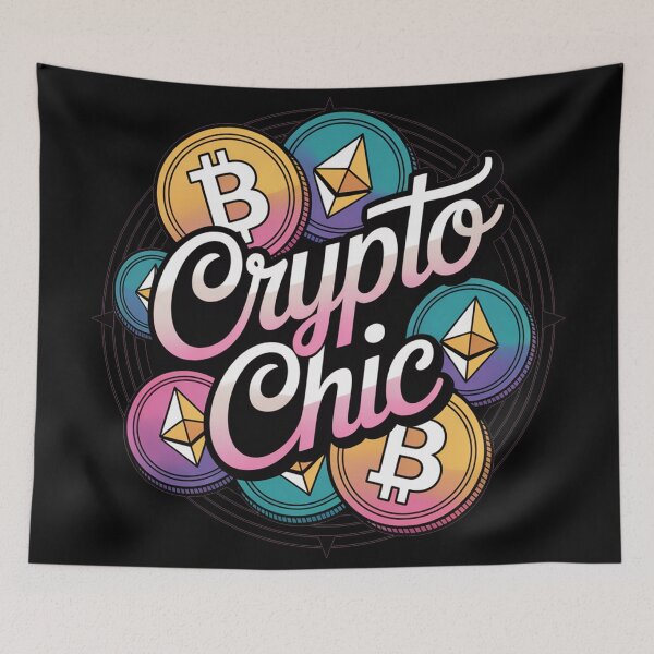 Item preview, Crypto Chic, girl bitcoin crypto designed and sold by NoetherSym.