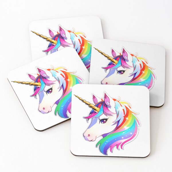 Item preview, Holographic Unicorn Sticker - Iridescent Kawaii Die-Cut Decal designed and sold by B Stickers.
