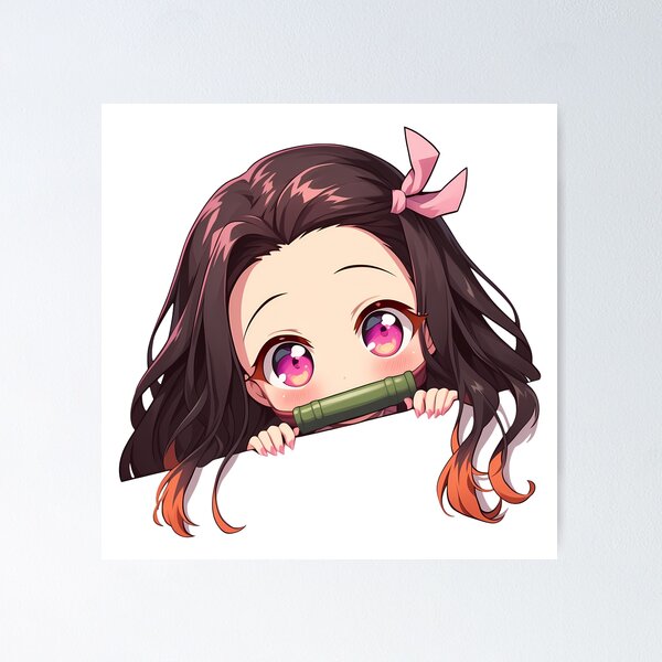 Item preview, Copy of Saori Takebe Cheerful Chibi Peeking Girls und Panzer Anime designed and sold by ManuelOpito.