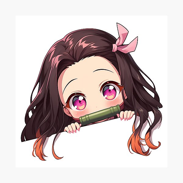 Item preview, Copy of Saori Takebe Cheerful Chibi Peeking Girls und Panzer Anime designed and sold by ManuelOpito.