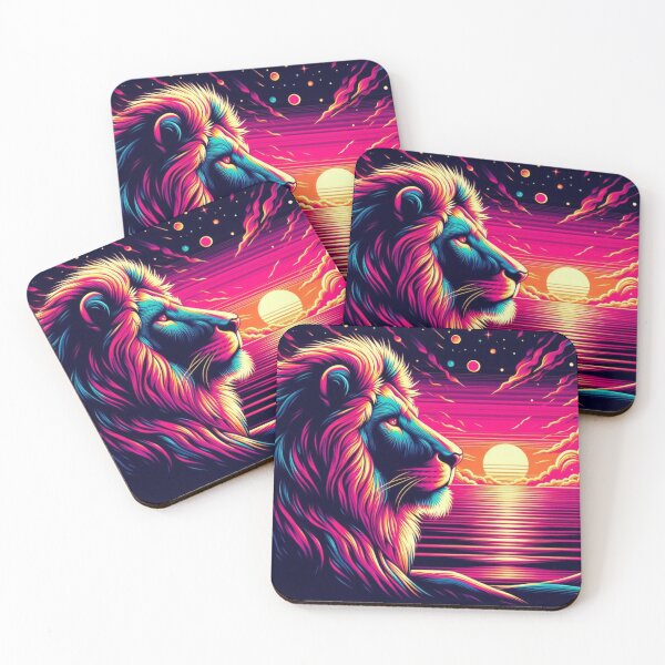 Item preview, colorful lion designed and sold by Dogandesighn.