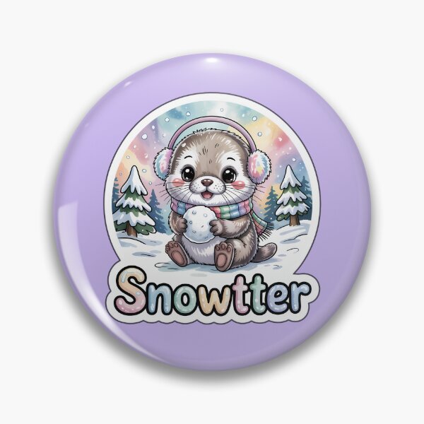 Item preview, Winter Otter Snowtter Cute Animal Sticker designed and sold by Nuist25.