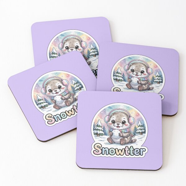 Item preview, Winter Otter Snowtter Cute Animal Sticker designed and sold by Nuist25.