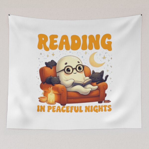 Item preview, Ghost Reading in Peaceful Night designed and sold by BENBHicham.