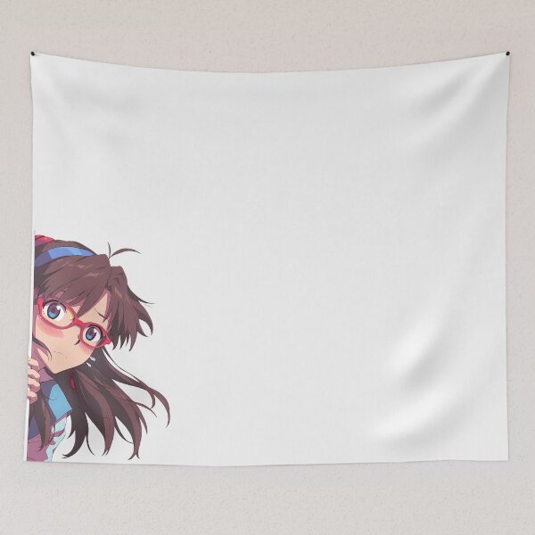 Item preview, Makinami Illustrious Chibi Mari Nervous Peek Neon Genesis Evangelion Anime designed and sold by ManuelOpito.