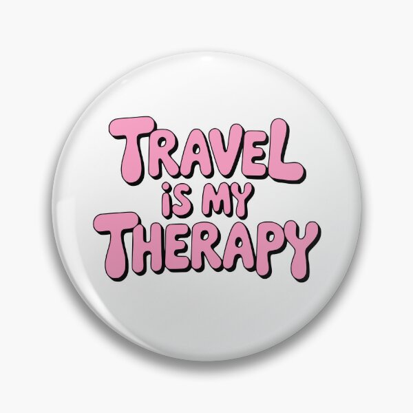 Item preview, Travel Is My Therapy! Pink Girly designed and sold by PMCreative.