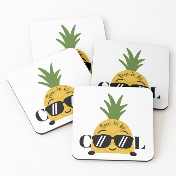 Item preview, Born to Be Cool|Pineapple with Sunglasses designed and sold by Vistosa Designs.