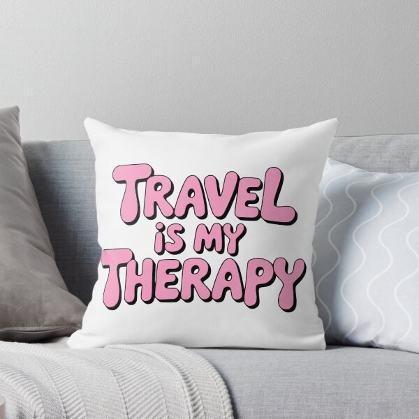 Item preview, Travel Is My Therapy! Pink Girly designed and sold by PMCreative.