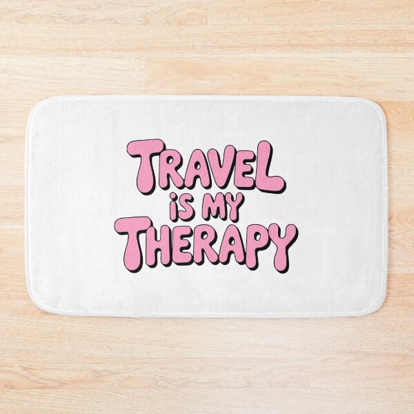 Item preview, Travel Is My Therapy! Pink Girly designed and sold by PMCreative.