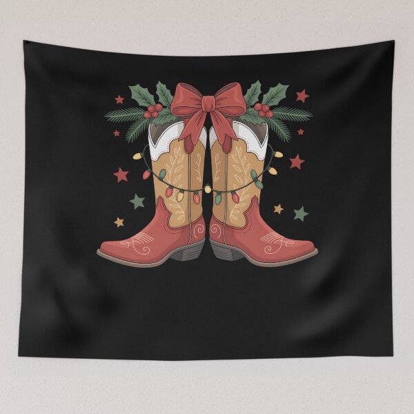 Item preview, Cowgirl Boot Western Christmas Lights Country Women Girls designed and sold by clothesy7.