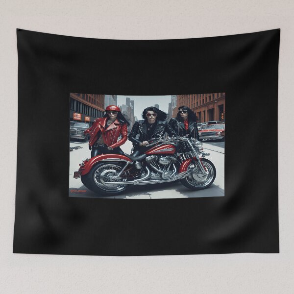 Item preview,  Rock Band And Riders Group At The City To Play Rock designed and sold by AepyVelvet.