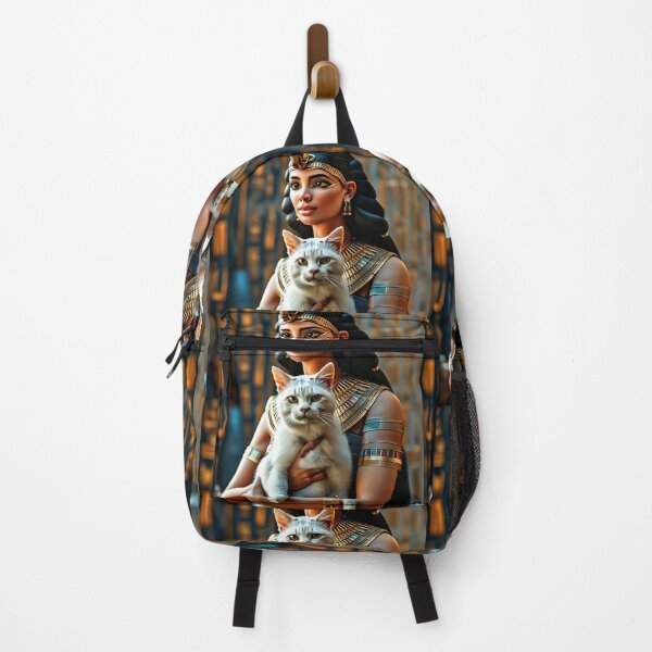 Item preview, Queen Nefertiti the most beautiful pharaohs in ancient Egypt with her cat 23 designed and sold by AnadAA.