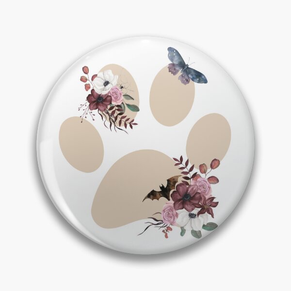 Item preview, Gothic Flower Paw print designed and sold by Tessa  Fielding.