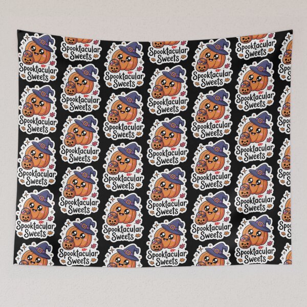 Item preview, Spooktacular Sweets – Kawaii Pumpkin Candy Halloween Treats Design designed and sold by Taans-Creation.