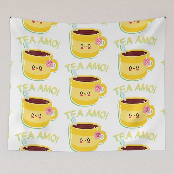 Item preview, Tea Amo – Cute Italian Pun Illustration designed and sold by Ink on Thread.