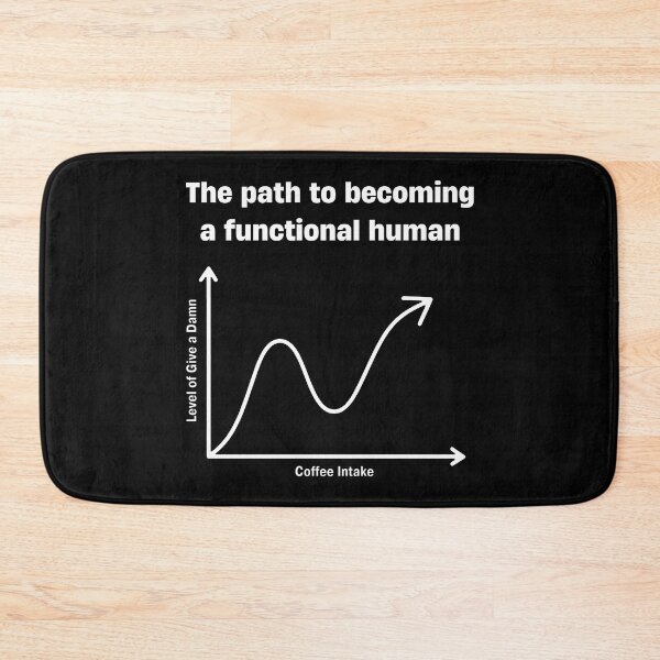 Item preview, A Humorous Graph of Coffee Intake and Level of Give a Damn designed and sold by SplashTastic.