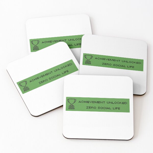Item preview, Achievement Unlocked: Zero Social Life designed and sold by PeachOrchard.