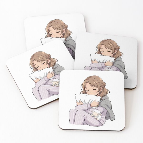 Item preview, Cozy Girl with Pillow and Sheep designed and sold by quinac.