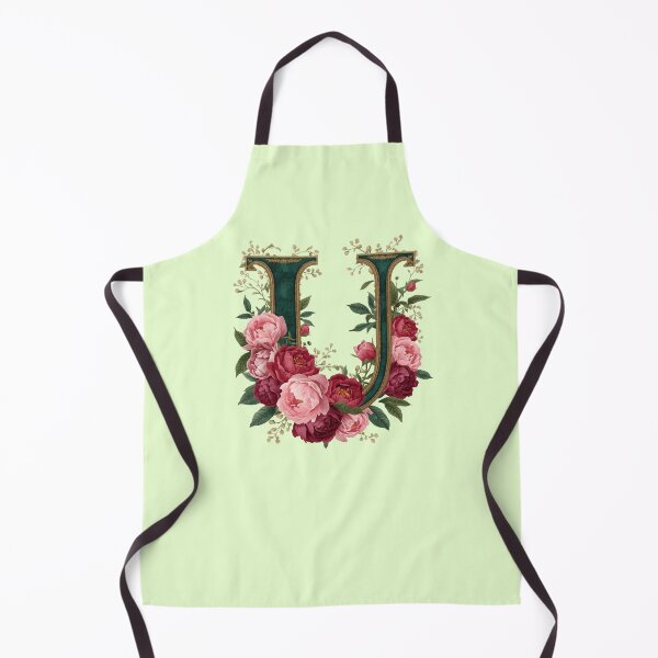 Item preview, Elegant Floral Monogram Letter U – Botanical Peony & Rose Initial Art | Personalized Gift, Feminine Nature Design designed and sold by AmenAlways.