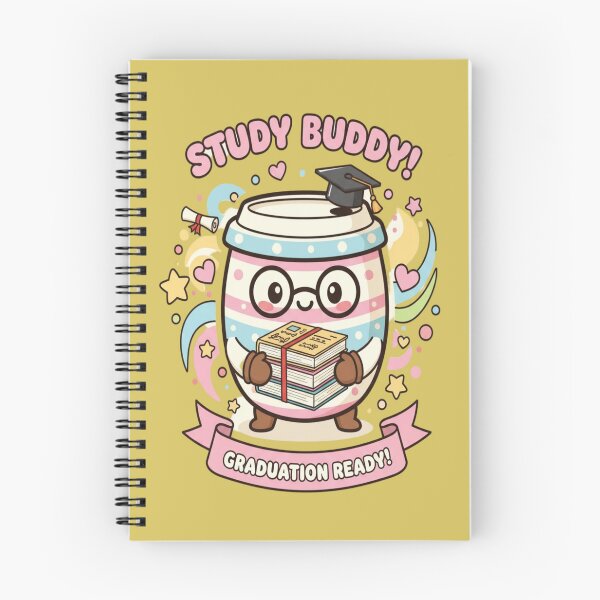 Item preview, Cute Graduation Study Buddy Cartoon designed and sold by PrintBreeze.