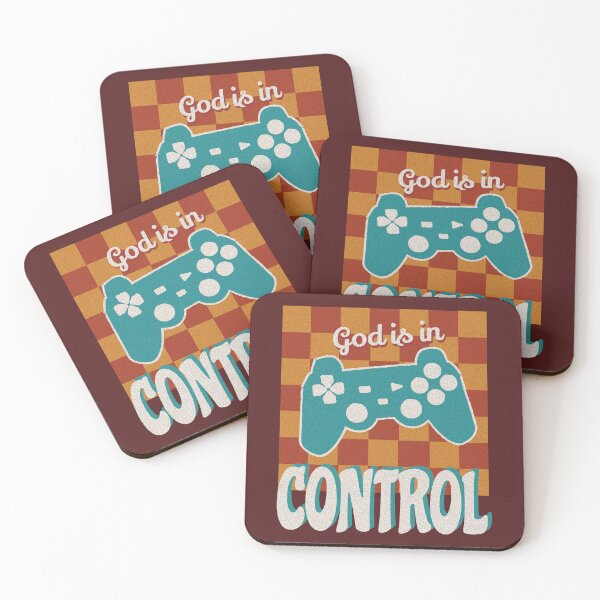 Item preview, God is in Control - Christian Vintage Quote Design designed and sold by kaartistore.
