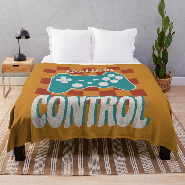 Item preview, God is in Control - Christian Vintage Quote Design designed and sold by kaartistore.