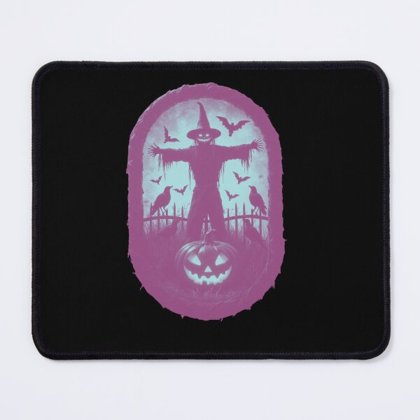 Item preview, A Sinister Scarecrow Under The Fiery Halloween Sky designed and sold by e-camelleone.