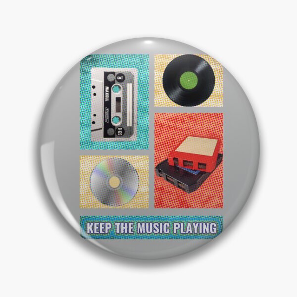 Item preview, Retro Music Icons – Cassette, Vinyl & CD Throwback designed and sold by Getrealdesigns.