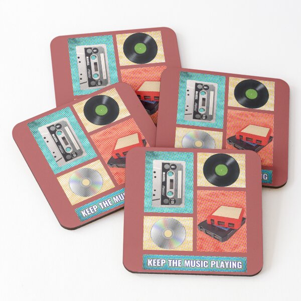 Item preview, Retro Music Icons – Cassette, Vinyl & CD Throwback designed and sold by Getrealdesigns.