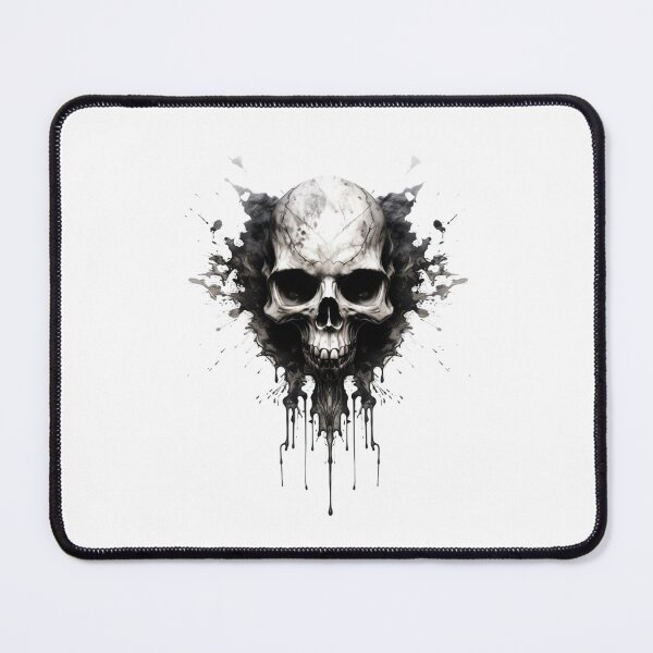 Item preview, Horror Skull Ink Blot Design designed and sold by RockFireMerch.