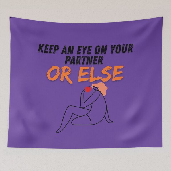 Item preview,  Playful "Keep An Eye On Your Partner" Design. designed and sold by Bendicley.