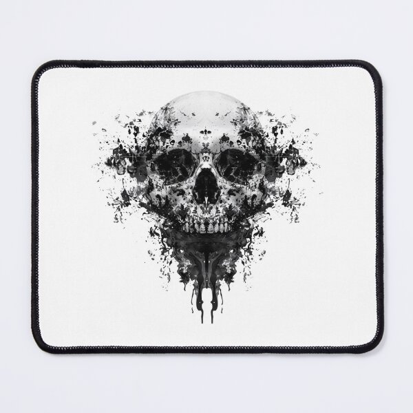 Item preview, Gothic Ink Blot Skull Design - Spooky Halloween Horror designed and sold by RockFireMerch.