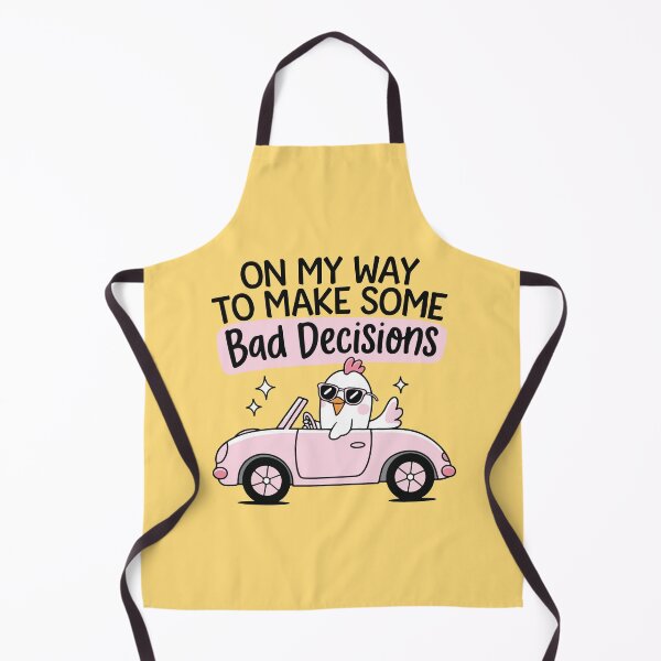 Item preview, Funny Chicken Driving On My Way to Make Bad Decisions designed and sold by BrownHorse90s.