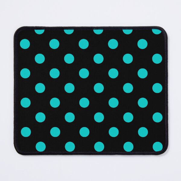 Item preview, Dark Turquoise Polka Dots On Black designed and sold by POLKAIWERX.