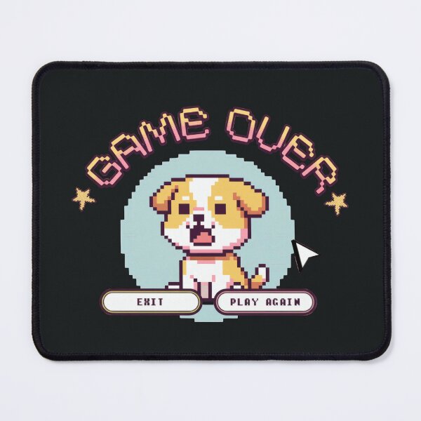 Item preview, Game Over Pixel Puppy Retro Design designed and sold by AwesomeBeyondLimits.